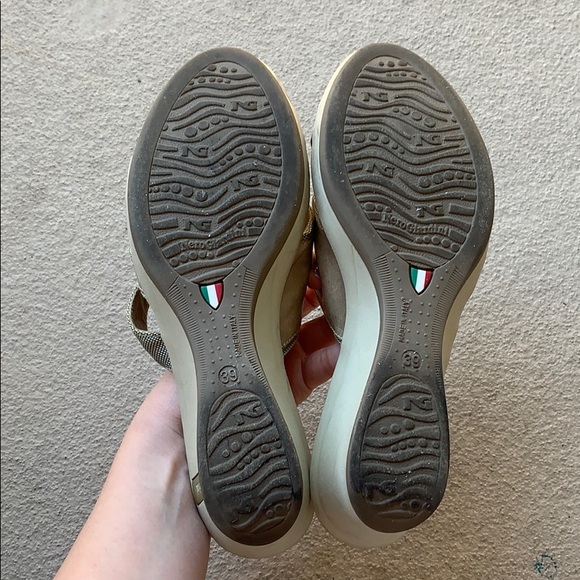 NeroGiardini Zanz Savana Beige Platino Sandals - Picture 8 of 8